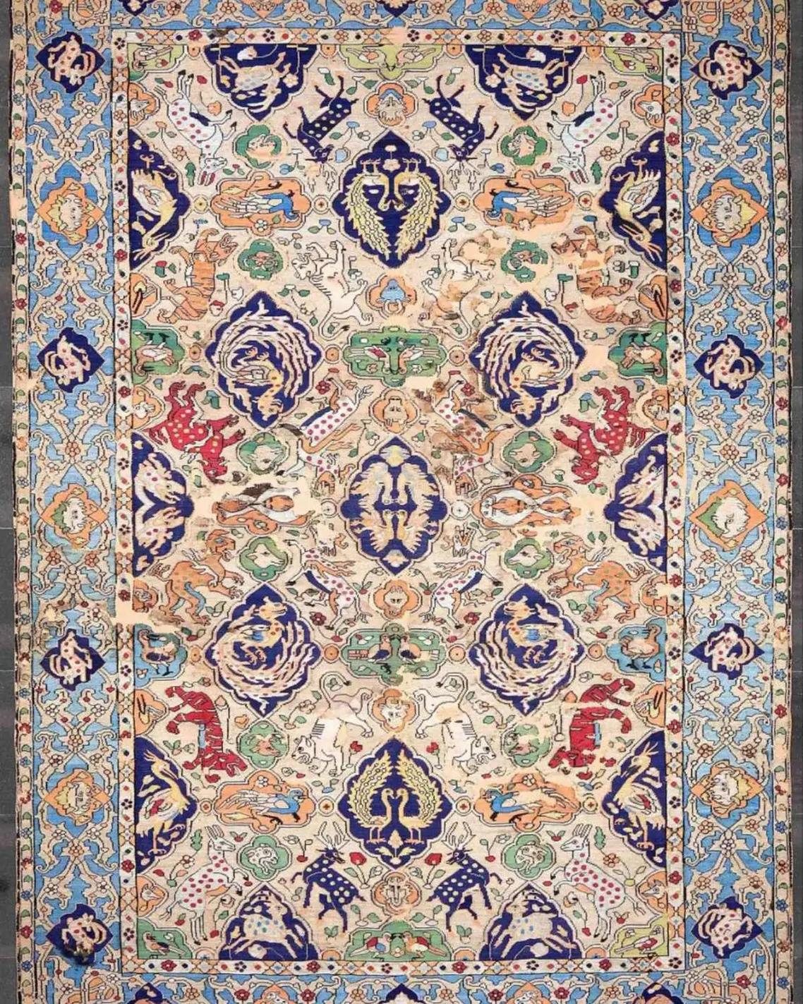 Silk tapestry, 1550-1600 Iran
