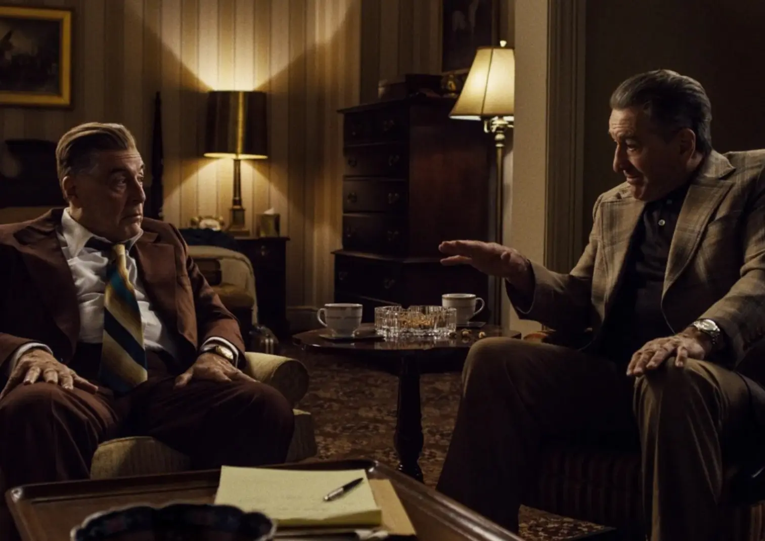 Al Pacino and Robert De Niro in "The Irishman"