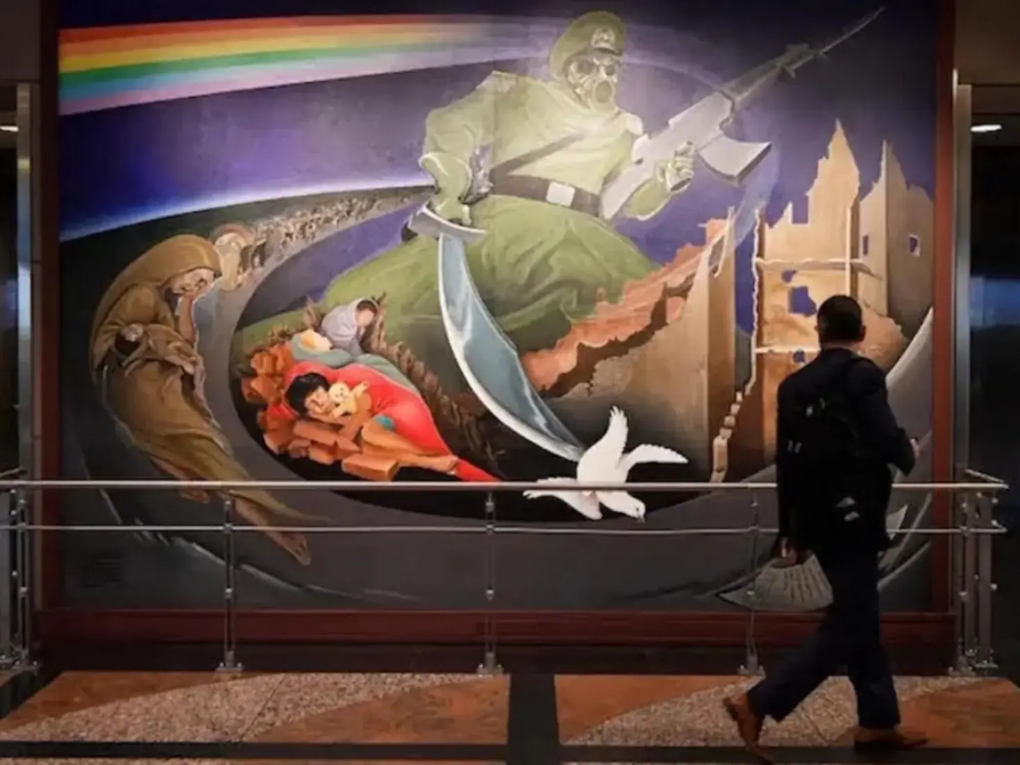 Mural at Denver airport