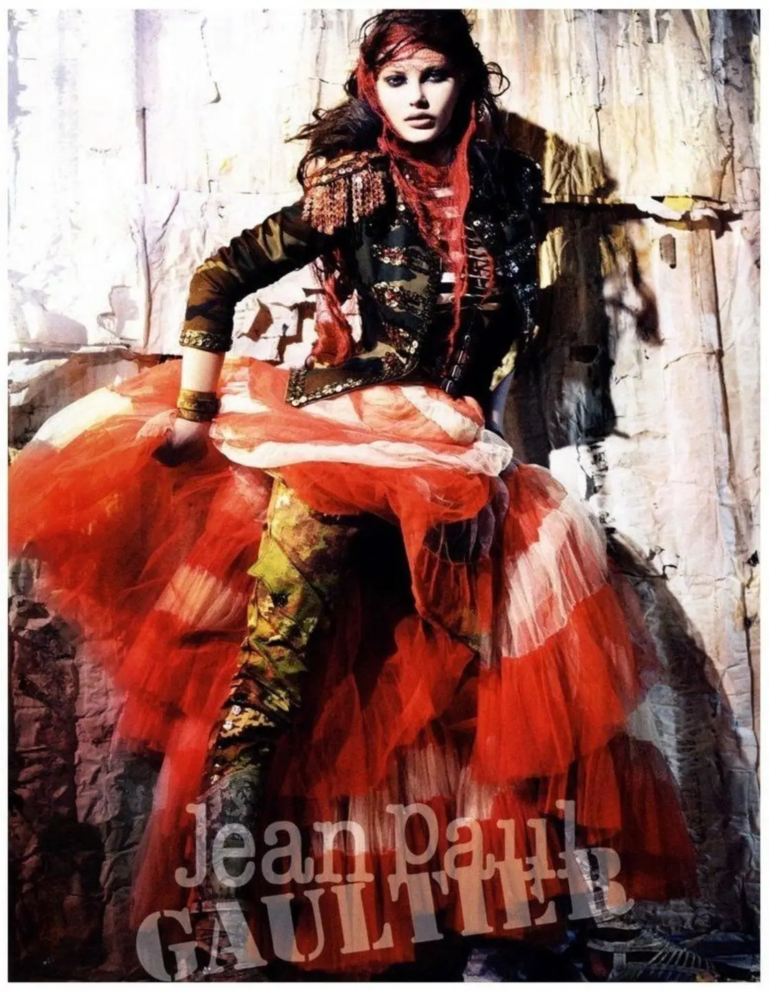 Catherine McNeil for Jean-Paul Gaultier Spring 2008 Campaign