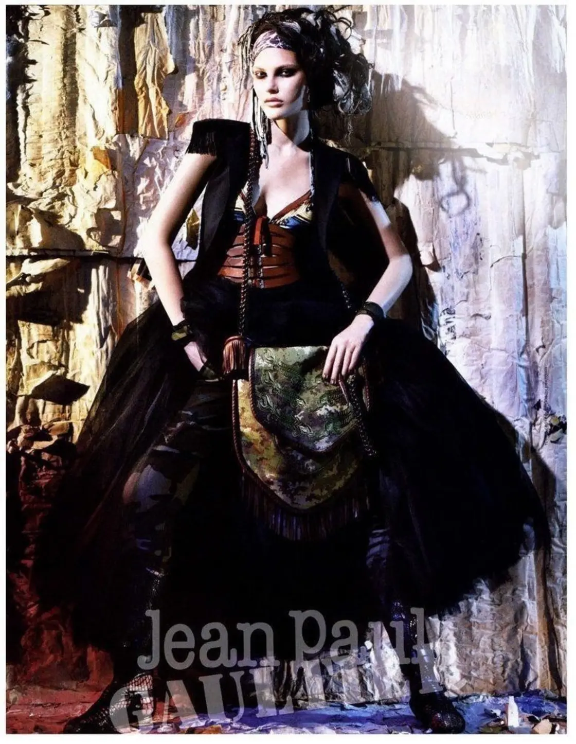 Catherine McNeil for Jean-Paul Gaultier Spring 2008 Campaign