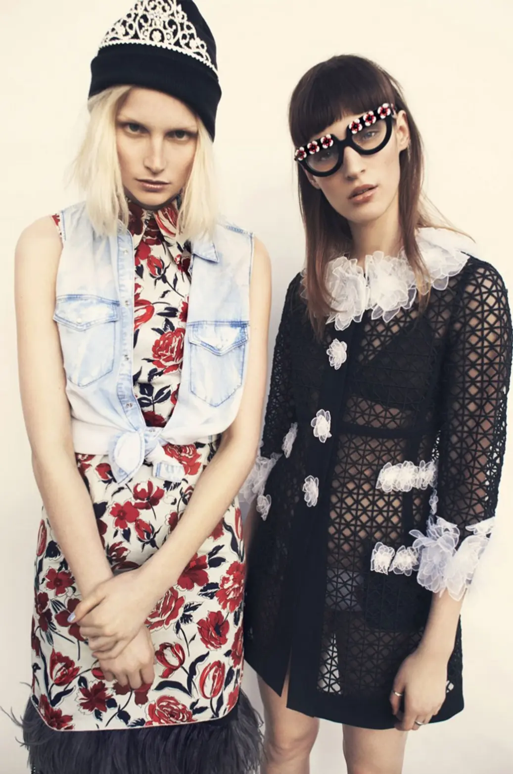Franzi Mueller & Katrin Thormann in “The New Grunge” for Gala, 2013