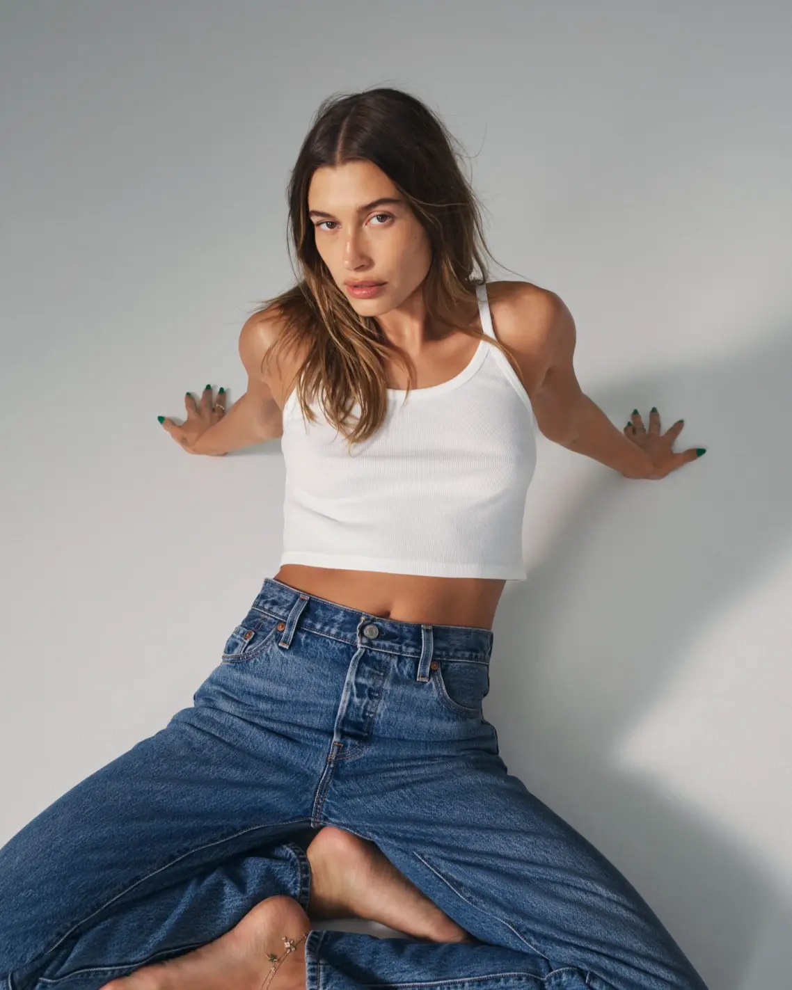 Hailey Bieber Fronts Levi's 501 '90s Campaign