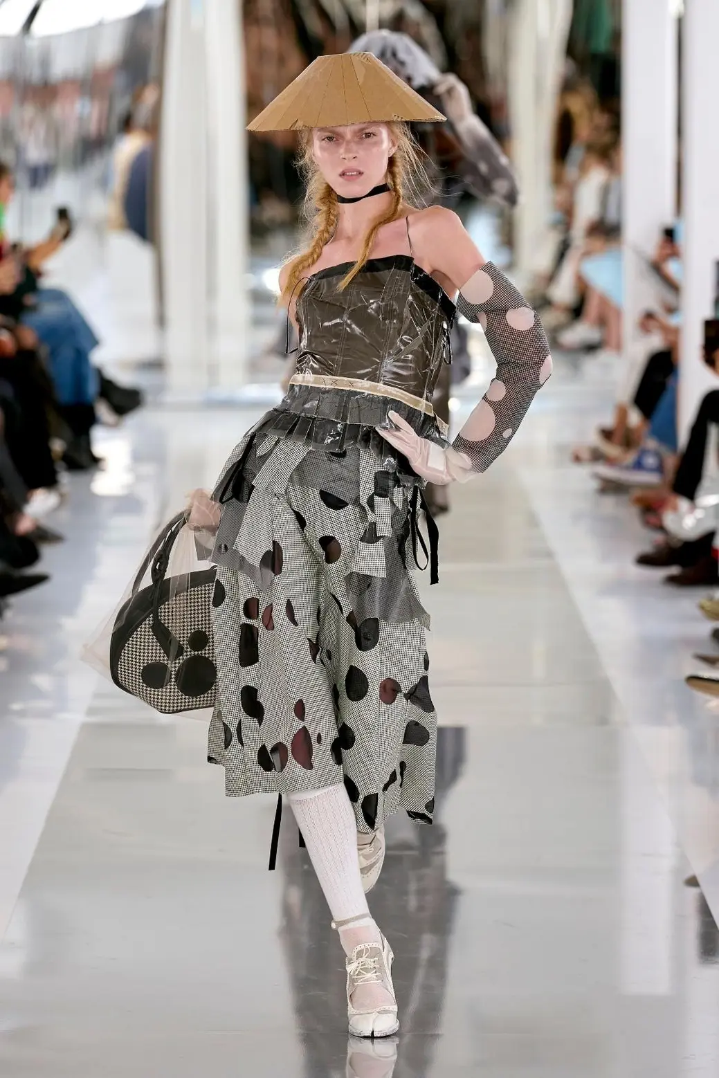 Collin Jone's iconic walk at Maison Margiela Spring 2024 Ready-to-wear