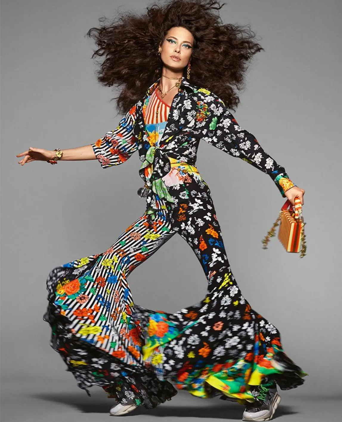 Shalom Harlow for Versace Spring 2019 Campaign