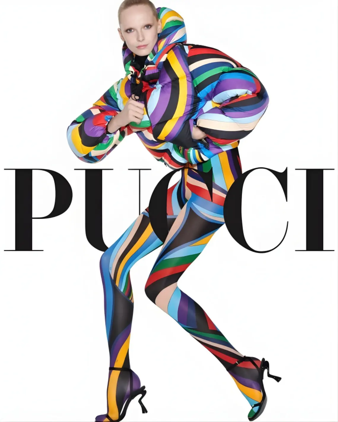Alex Consani for Pucci Fall 2024 Campaign