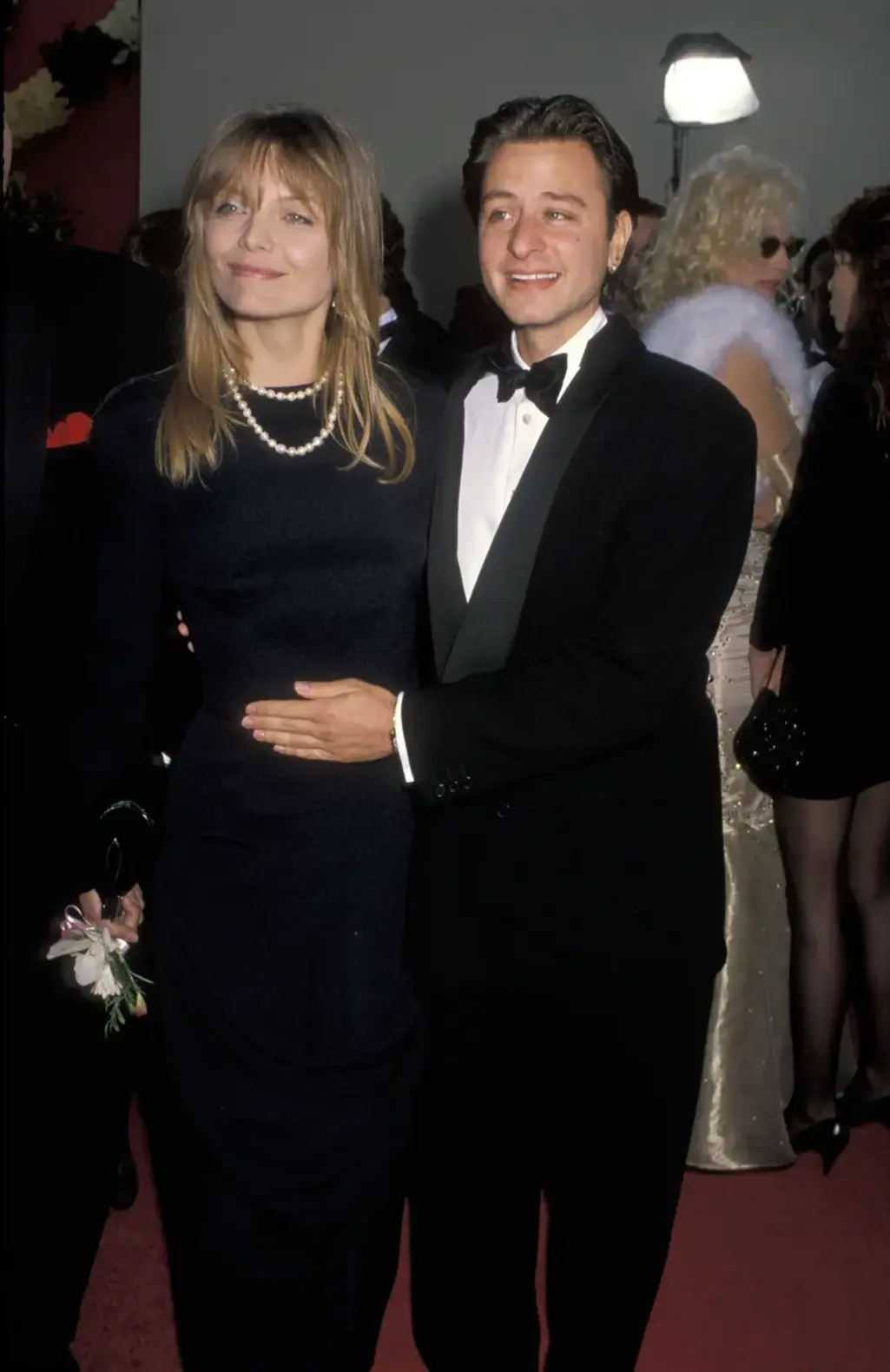 Michelle Pfeiffer attending the 1990 Academy Awards.