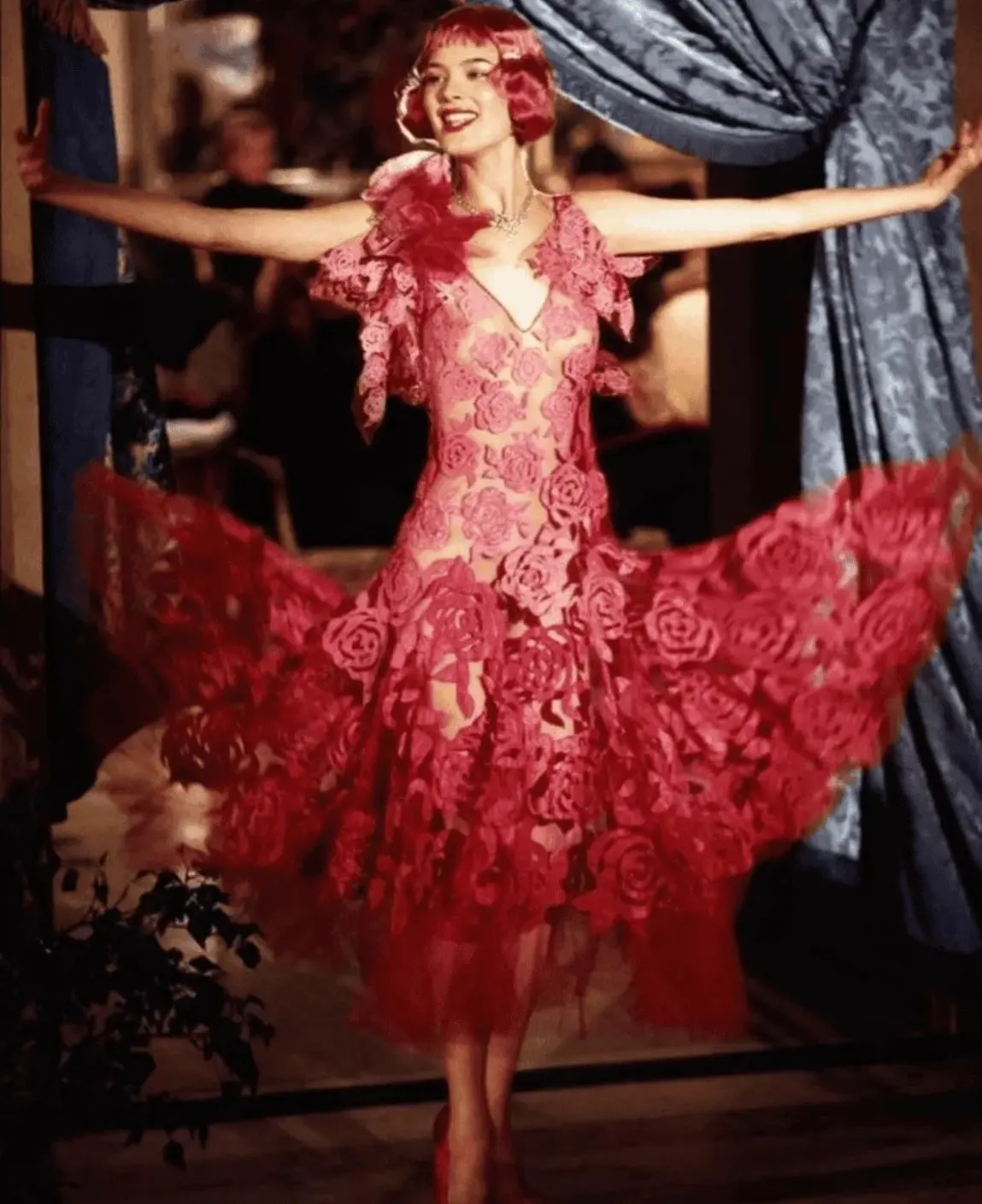 Shalom Harlow modeling in John Galliano’s Spring/Summer 1998 Ready-to-Wear collection