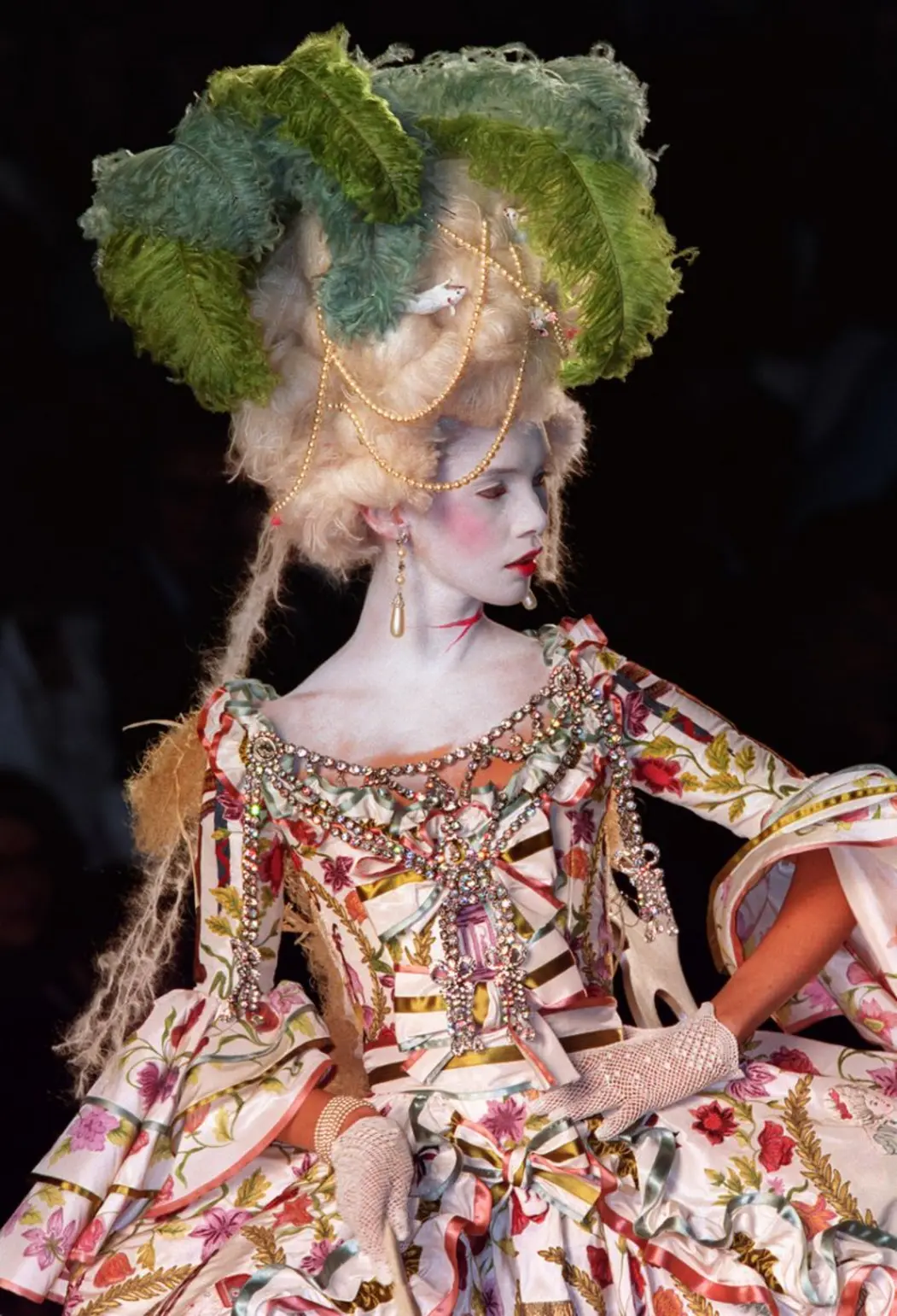 John Galliano’s Marie Antoinette-inspired ensemble from Christian Dior’s Fall 2000 Haute Couture collection