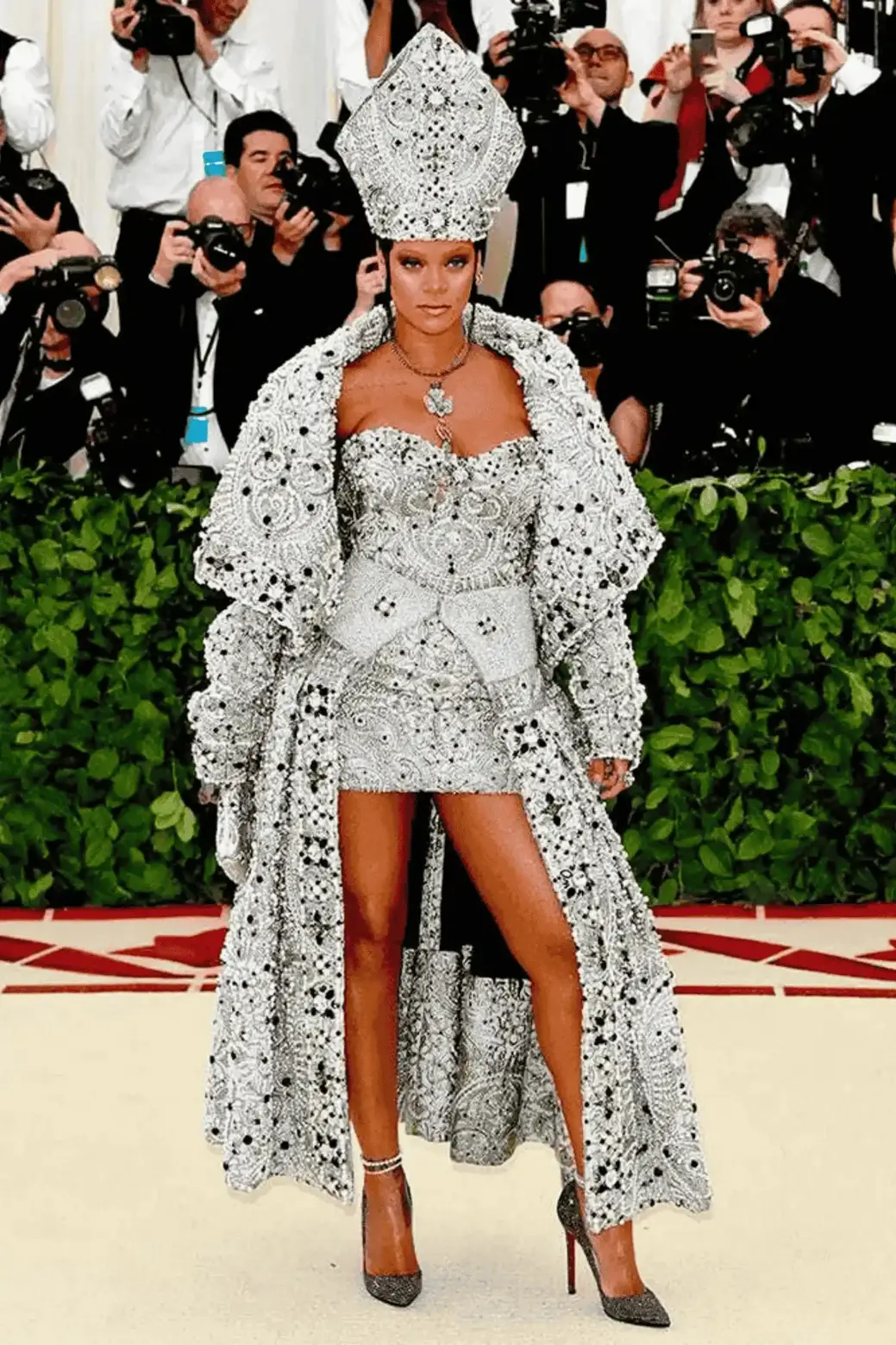Rihanna in Custom Maison Margiela Artisanal at the MET Gala 2018