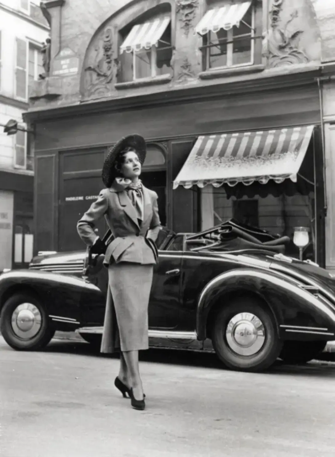 Christian Dior's "Acacias" suit, featured in the Spring/Summer 1949 Haute Couture line