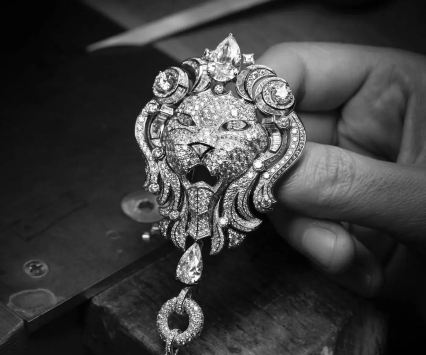 Chanel "Sous le Signe du Lion" high jewelry diamond brooch