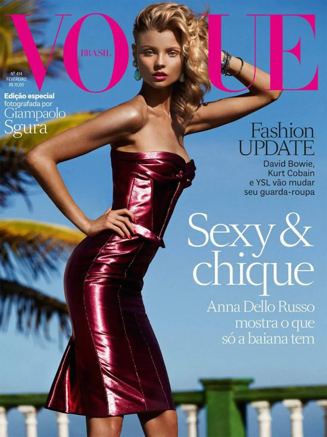 Vogue Brazil February 2013 featuring Magdalena Frackowiak