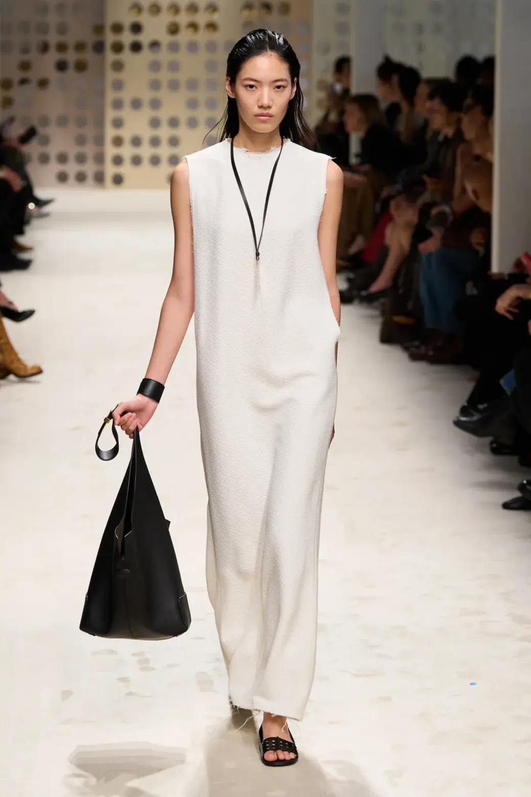 I-Line dress from Tods Spring 2026
