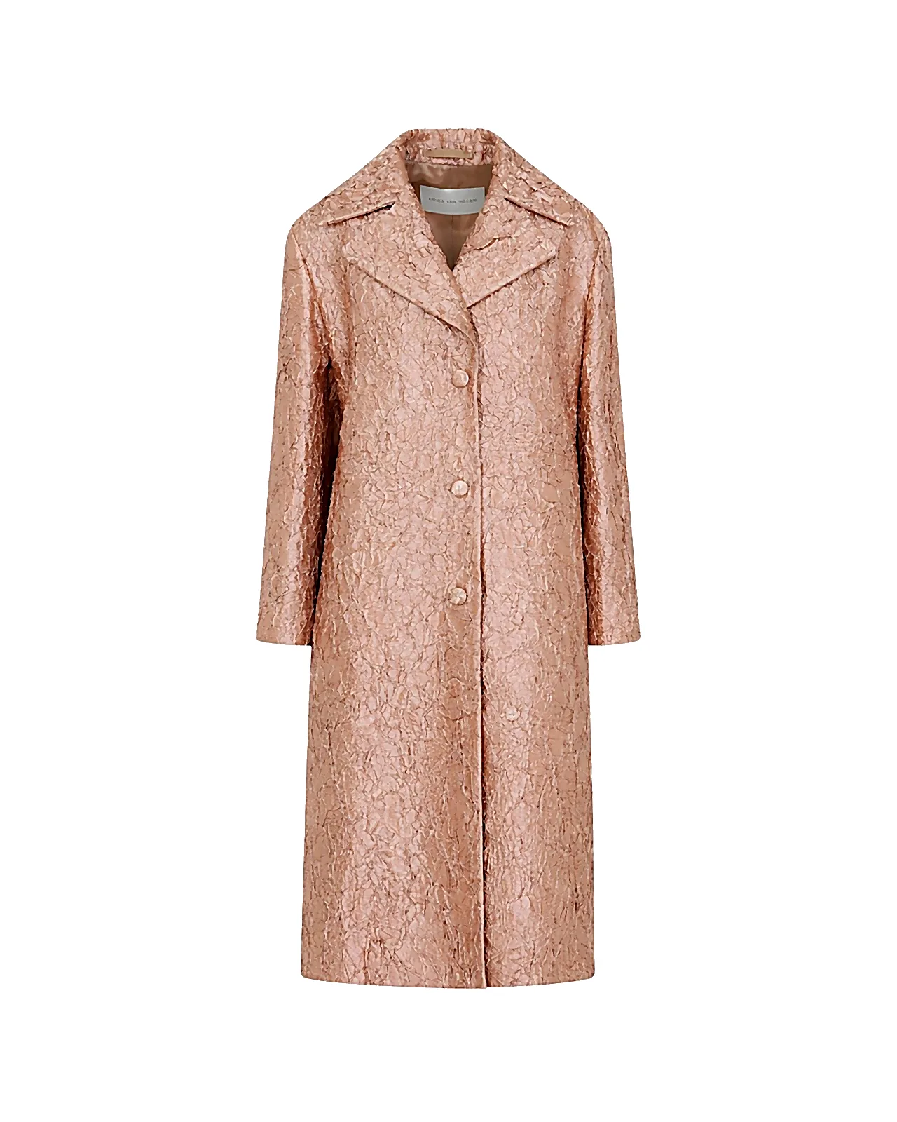 Petal Pink Dries Van Noten Single Breasted Coat