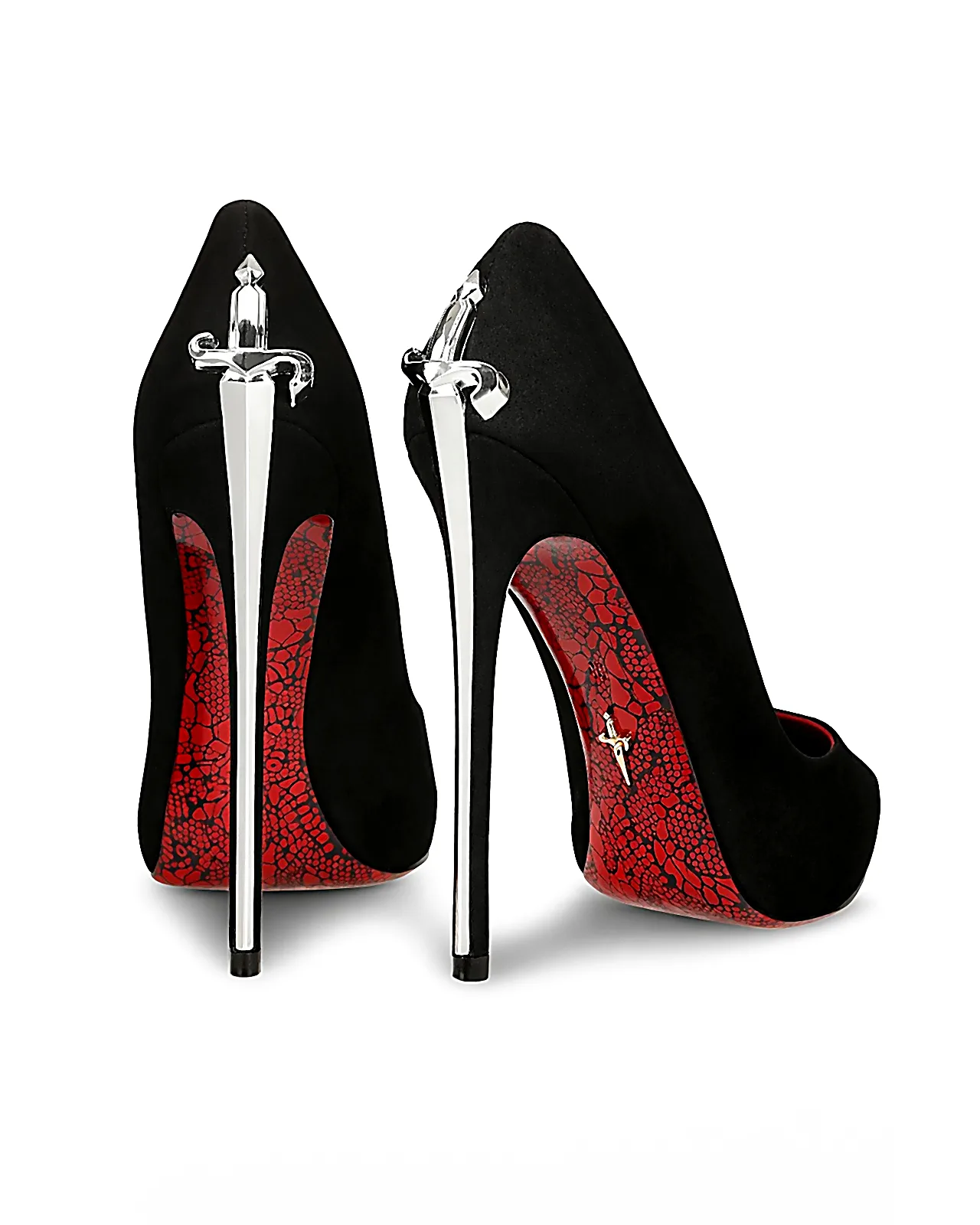 vamp black Cesare Paciotti dagger heels