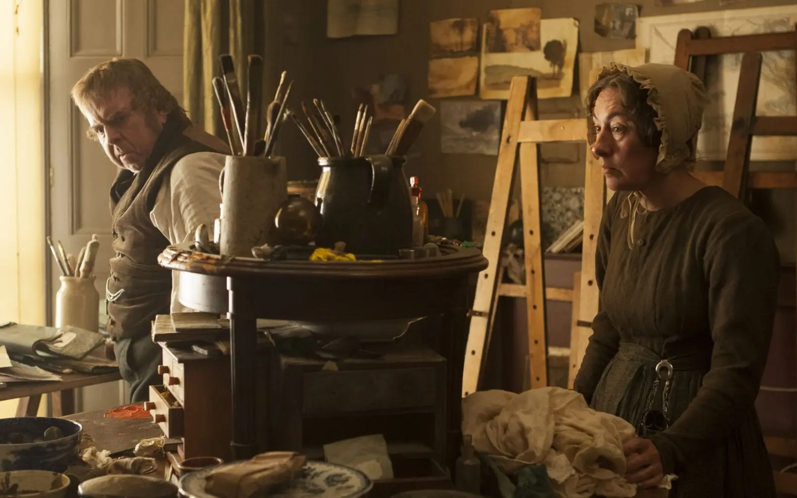 Scenes from Mike Leigh’s Mr. Turner (2014)2 Films