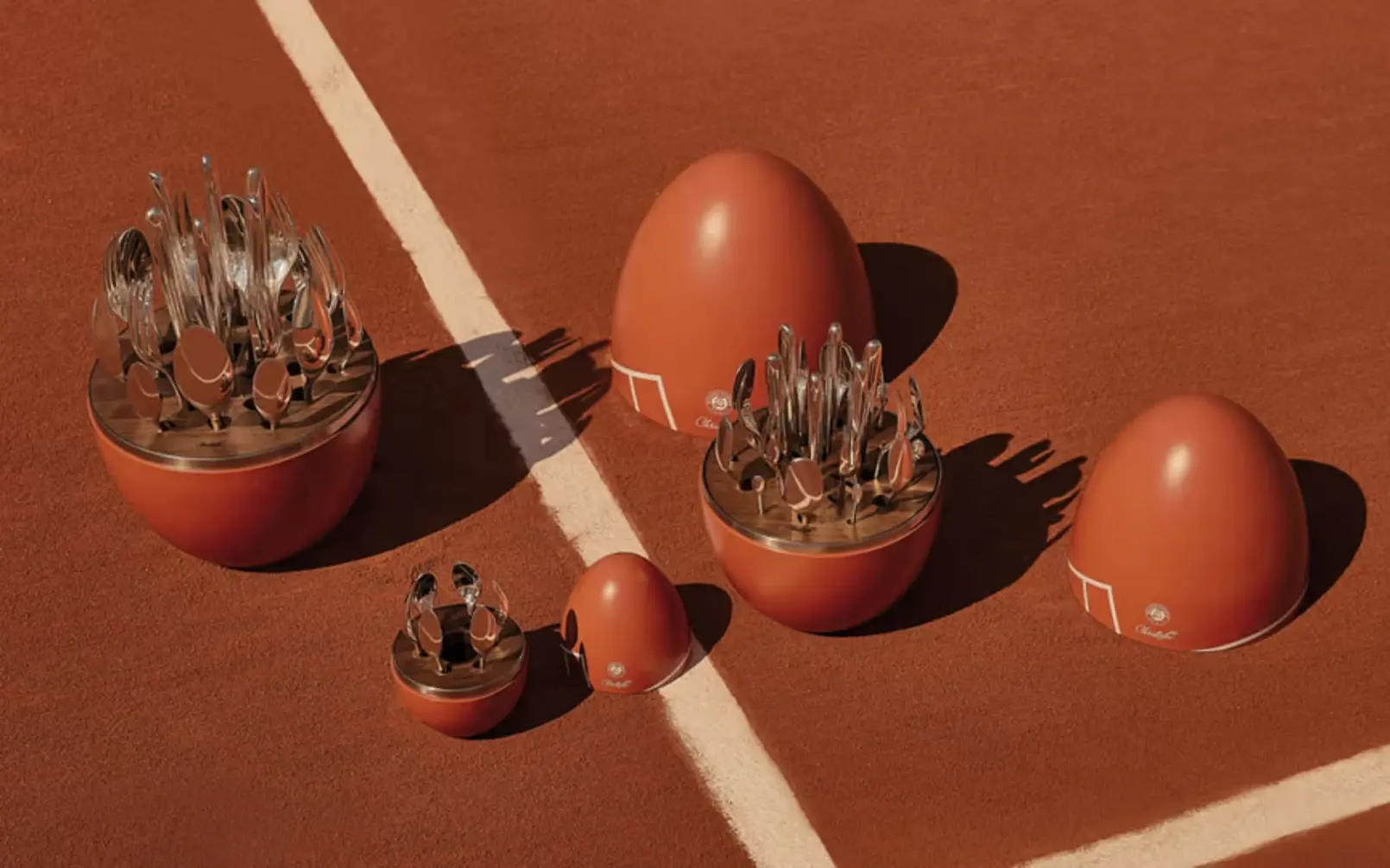 Christofle Mood Roland-Garros limited edition Egg