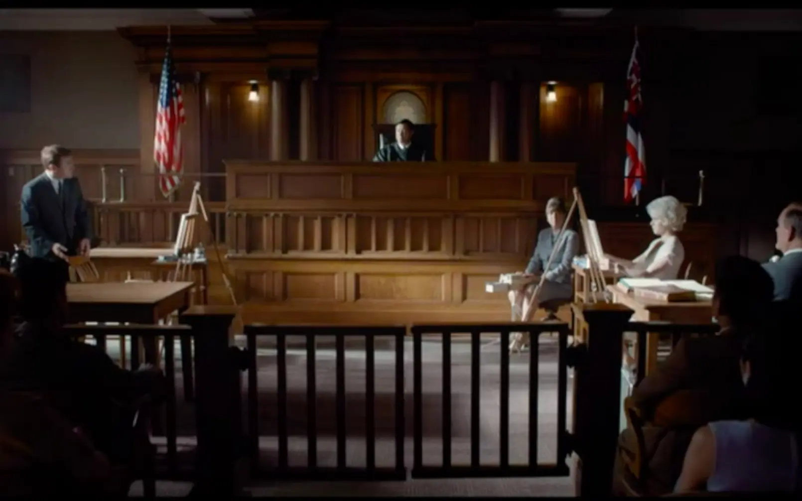 The court scene from Tim Burton's Big Eyes (2014) Films