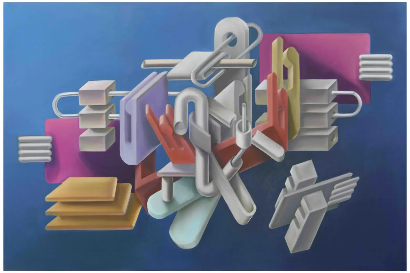 1-54 Contemporary African Art Fair Meriam Benkirane, Convergence Divergence, 2025, Oil on canvas, 113 x 170 cm