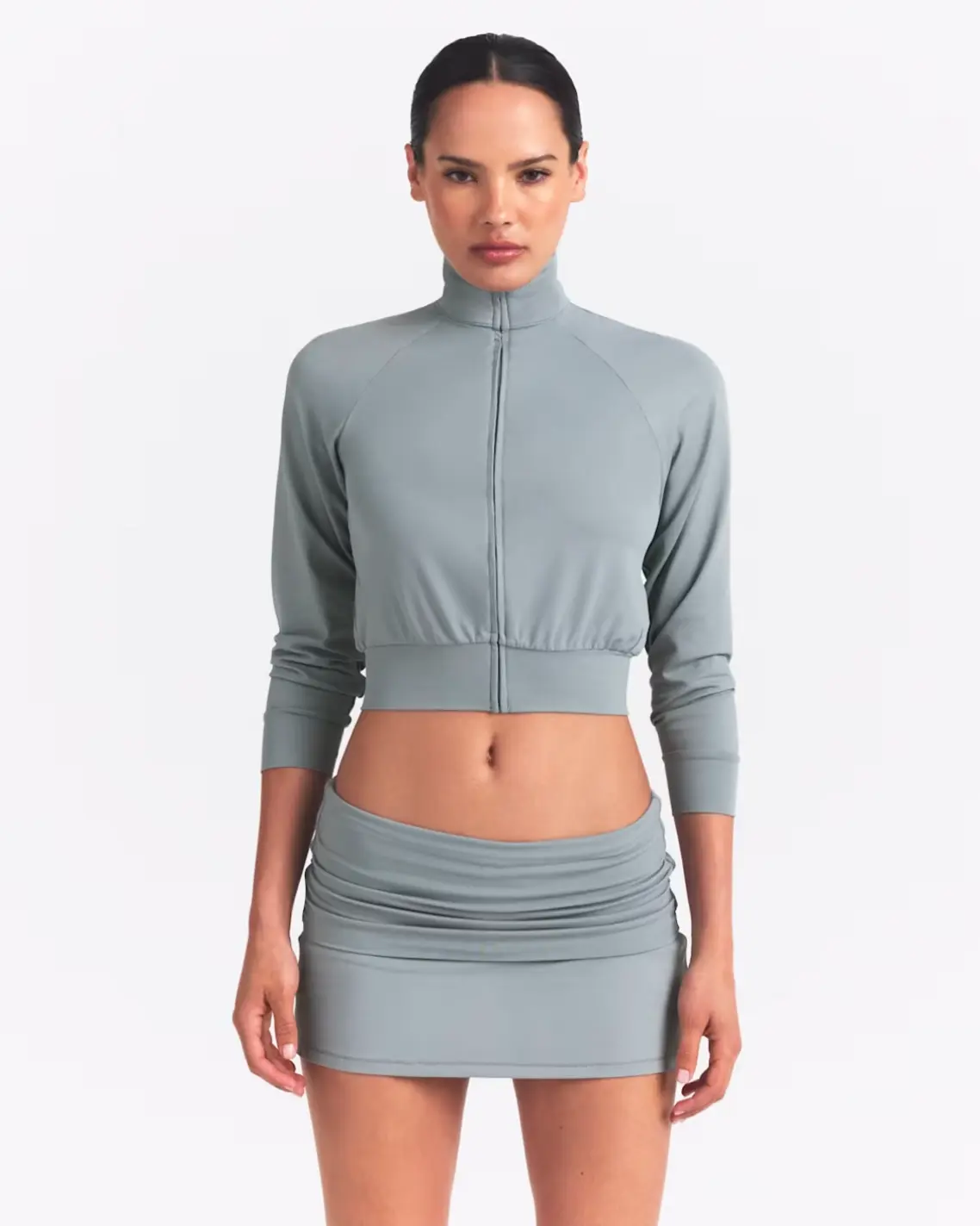 NikeSKIMS Spring 2026 NikeSKIMS Airy Track Jacket x Foldover Skort