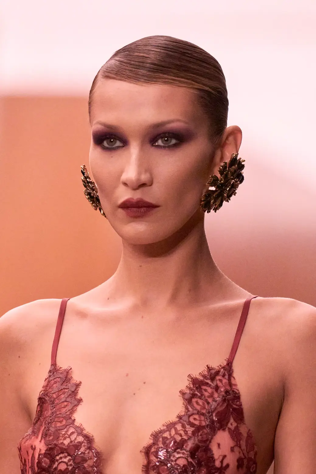 Bella Hadid for Saint Laurent Smoky Eye Look