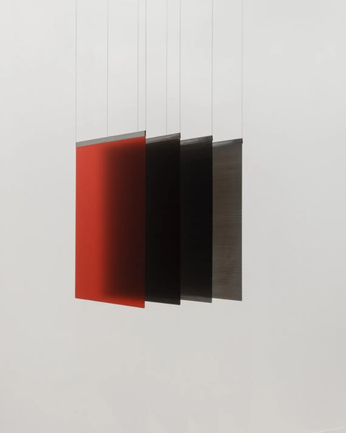 Persistence of Vision Liz Deschenes, Warp / Weft #1 & #2 (Diptych), Warp / Weft #3 & Untitled (Gorilla Glass 100), 2024-2025