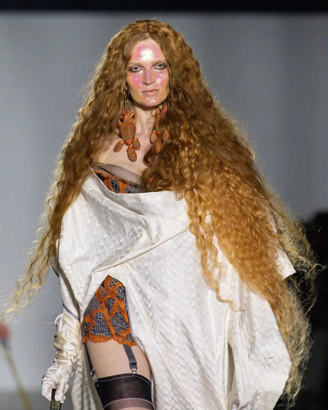 Vivienne Westwood's Glitter Makeup by Daniel Sällström