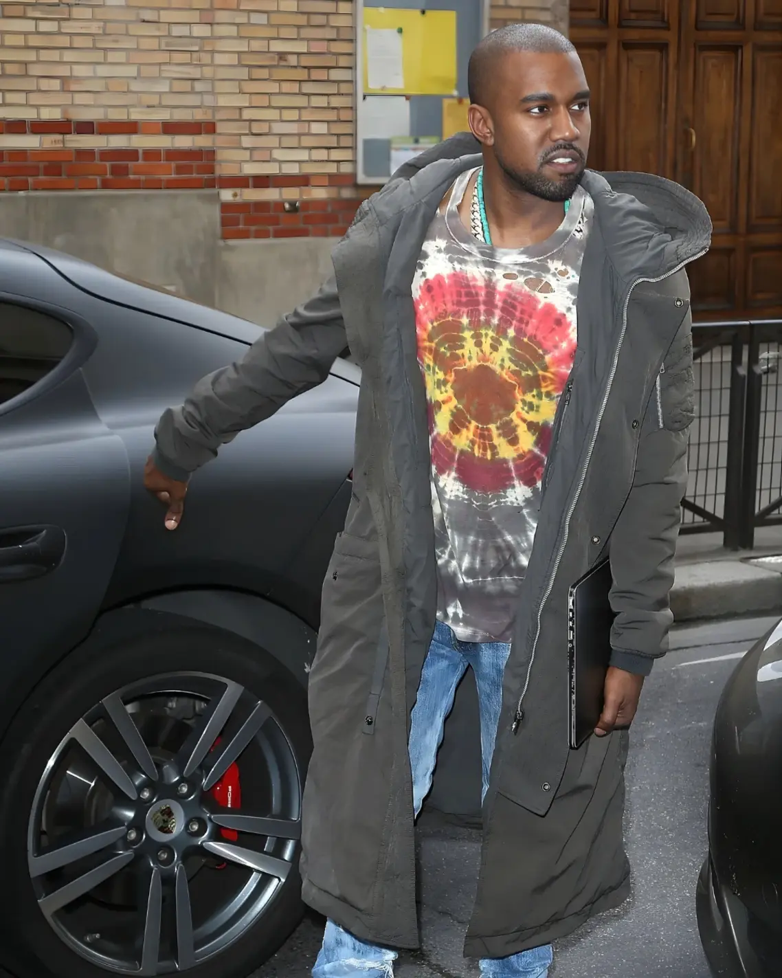 Kayne West in Rick Owens
