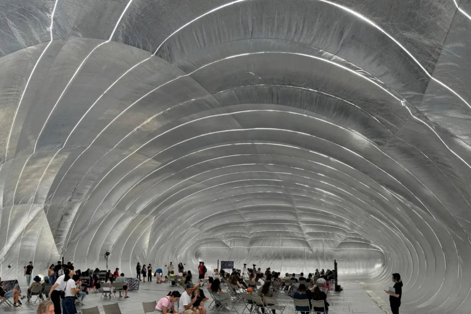 Smiljan Radić contemporary architecture Guatero Pavillion, a temporary inflatable structure for XXII Architecture Biennial in 2023 2