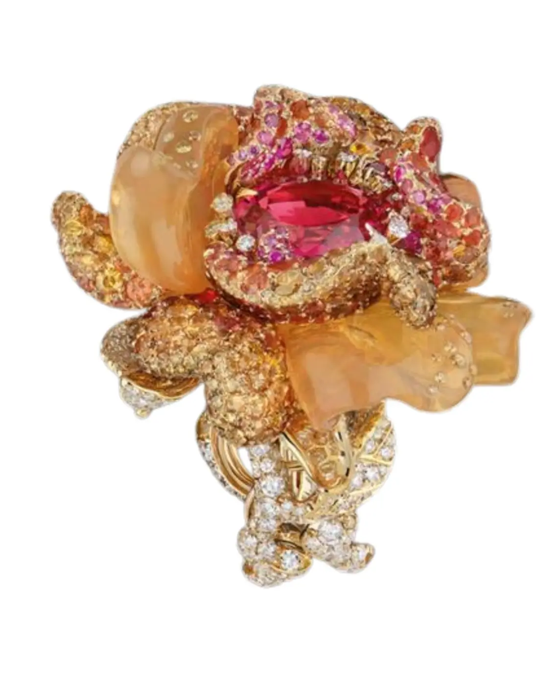 Women in high jewelry Le Bal des Roses Bal Venitian ring
