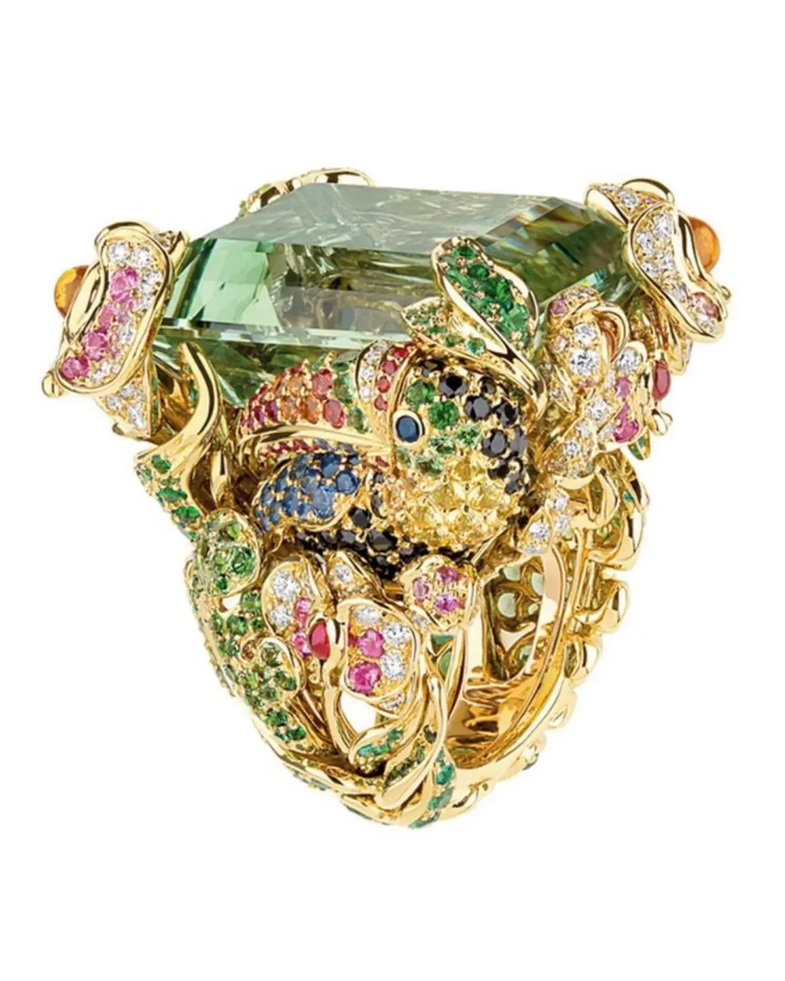 Women in high jewelry3 Dior Toucan ring by Victoire de Castellane from her early collection