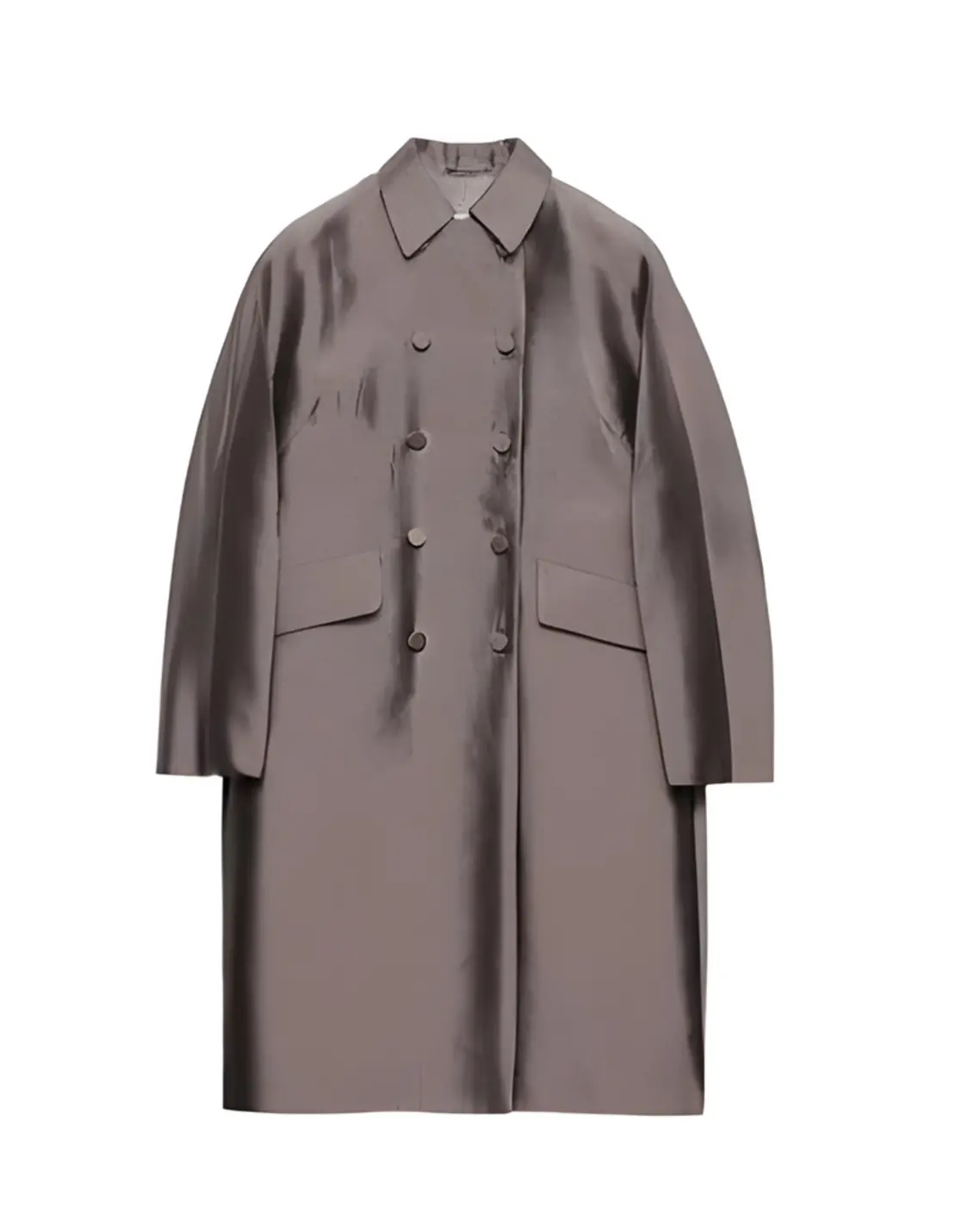 Iron Ingenue 1 Prada Grey Double-Breasted Coat