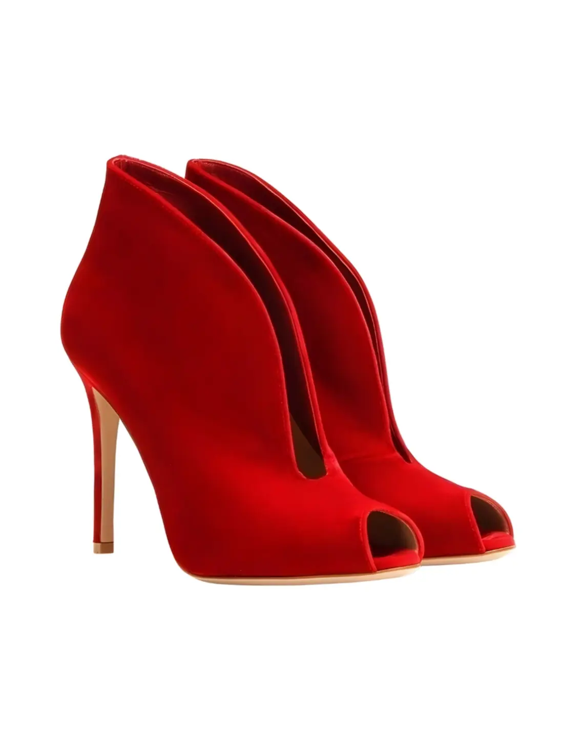 Lethal Luxe Gianvito Rossi Peep-Toe Ankle Boots