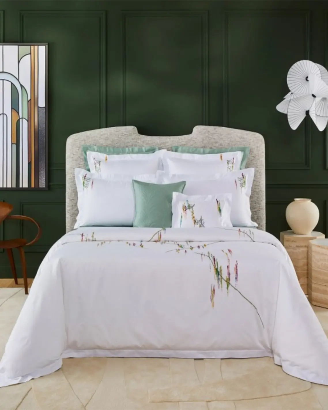 luxury beddings brands2 Yves Delorme's couture Olympe bed collections