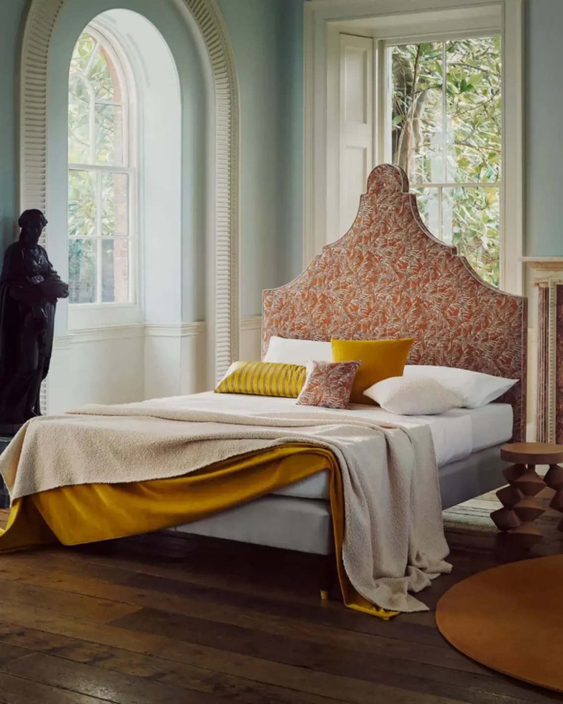 The Savoir Headboards Claudia - A Rococo-inspired silhoutte with classic detailing