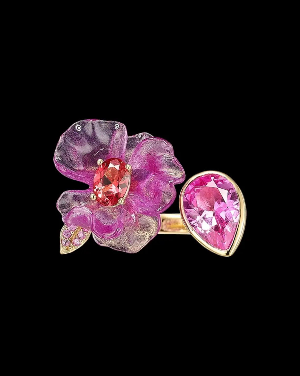 Anabela Chan's Fruit Gems luxury jewelry trends Sapphire Potato Petunia Ring