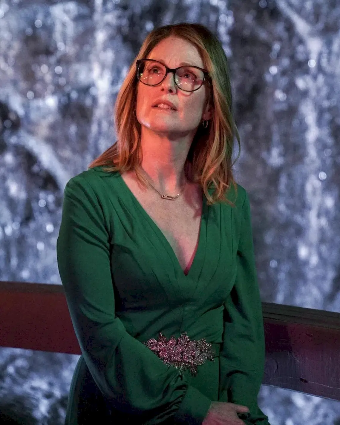 Jullianne Moore wore Messika's signature Move necklace on screen in Gloria Bell