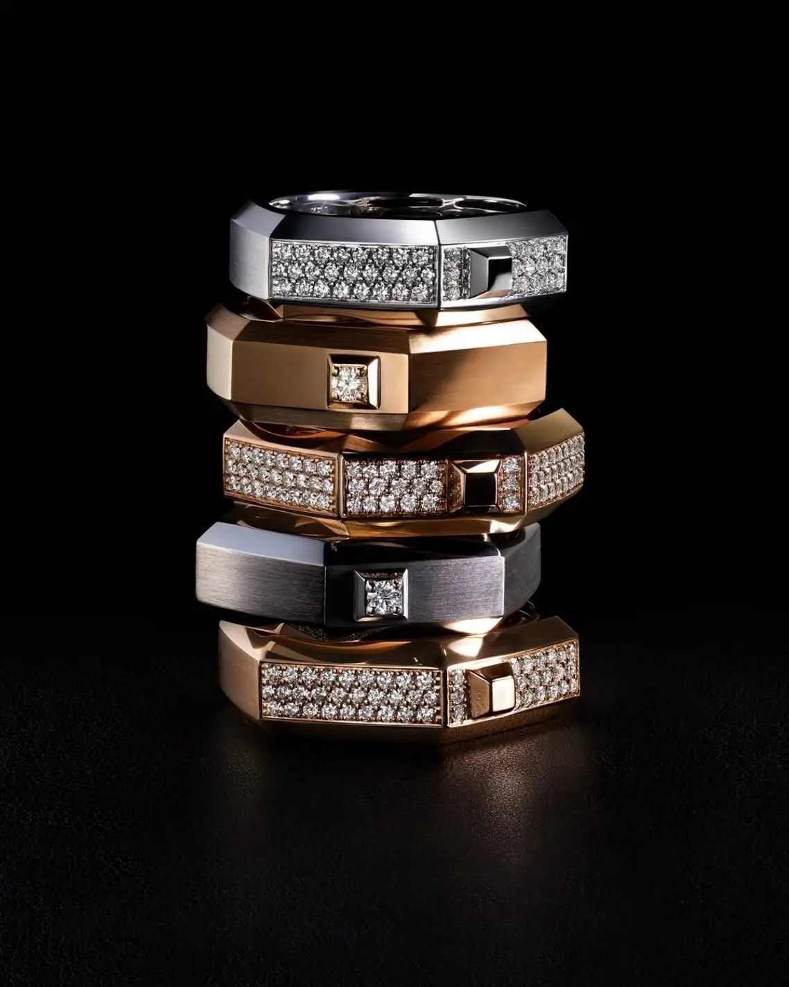 Messika Moderniste collection rings