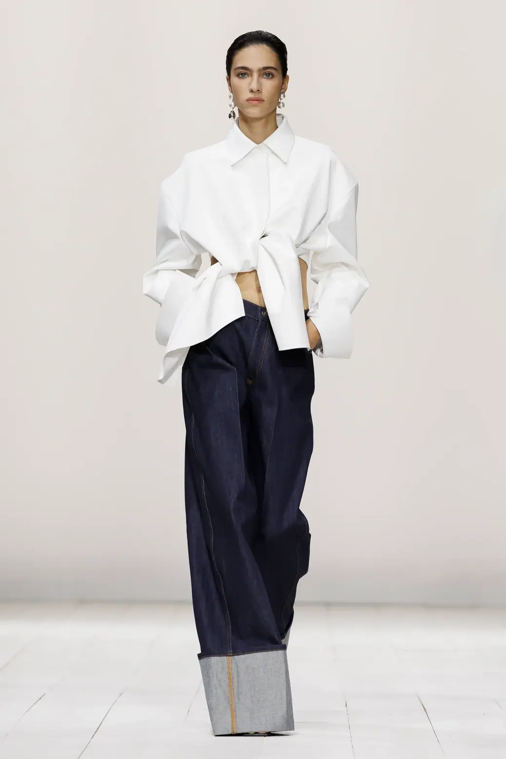 blue jeans runway