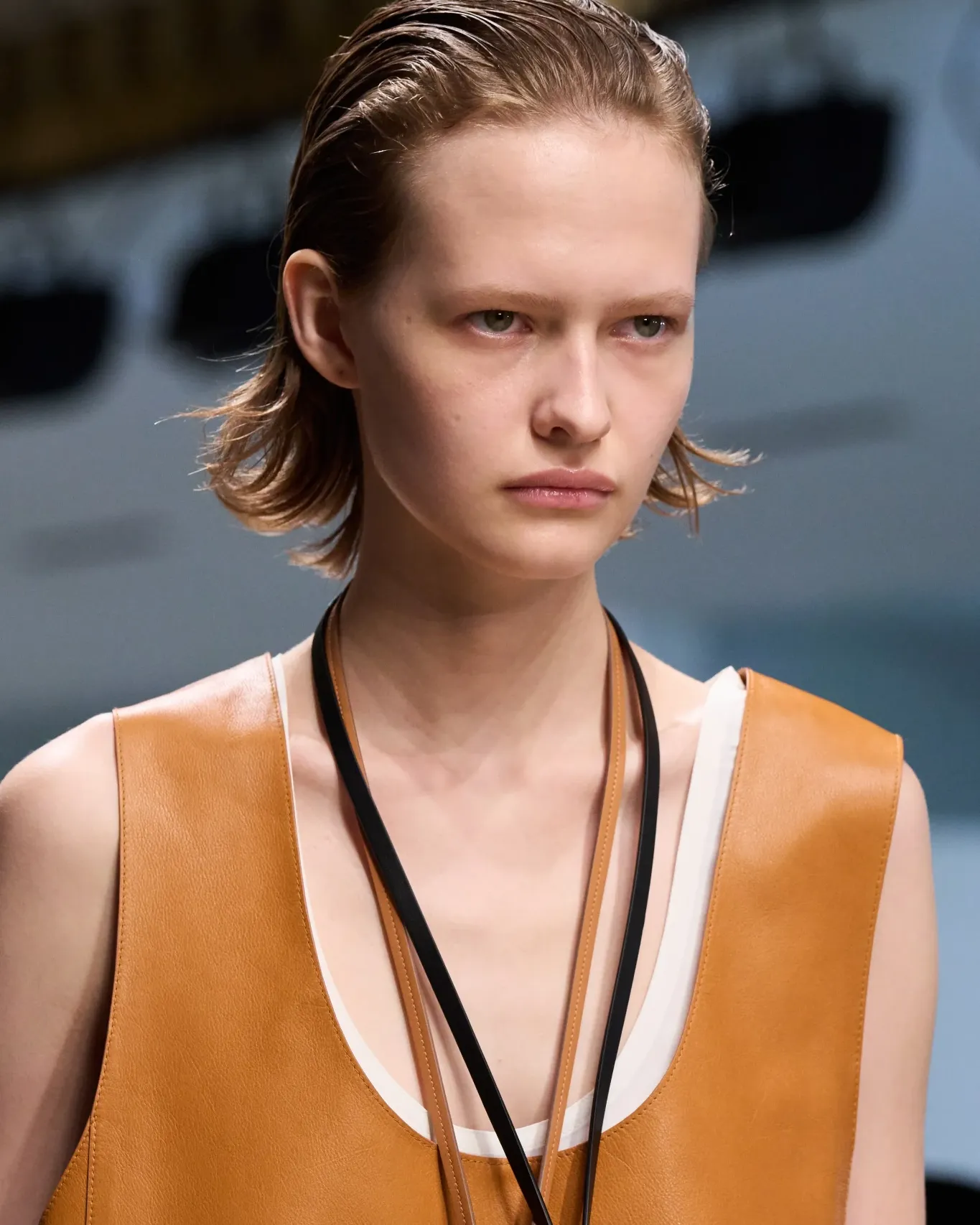 Sleek hair Tod's Spring 2026 ready-to-wear Fashion Show