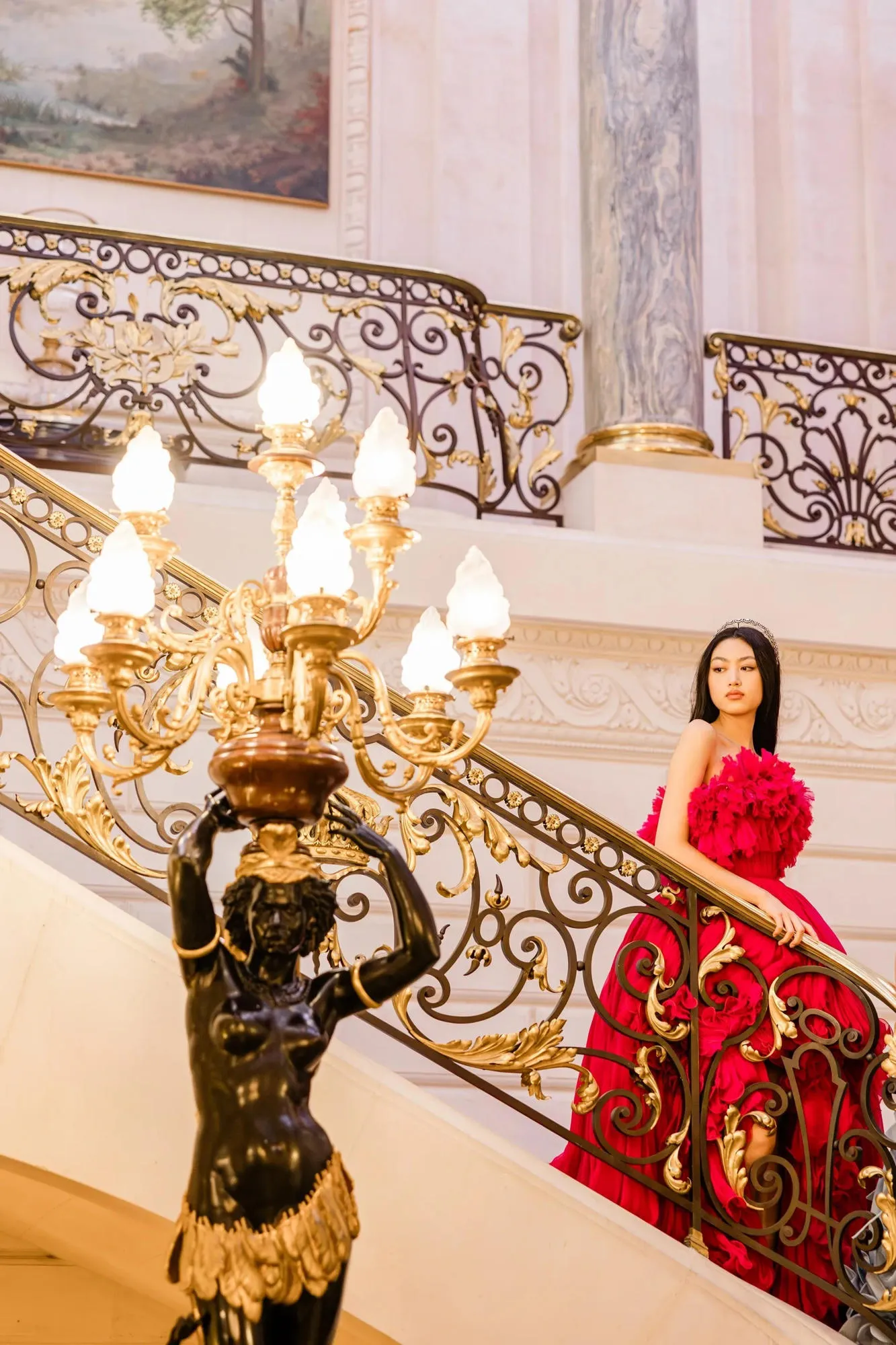 Ella Yam in Giambattista Valli dress, Le Bal 2024