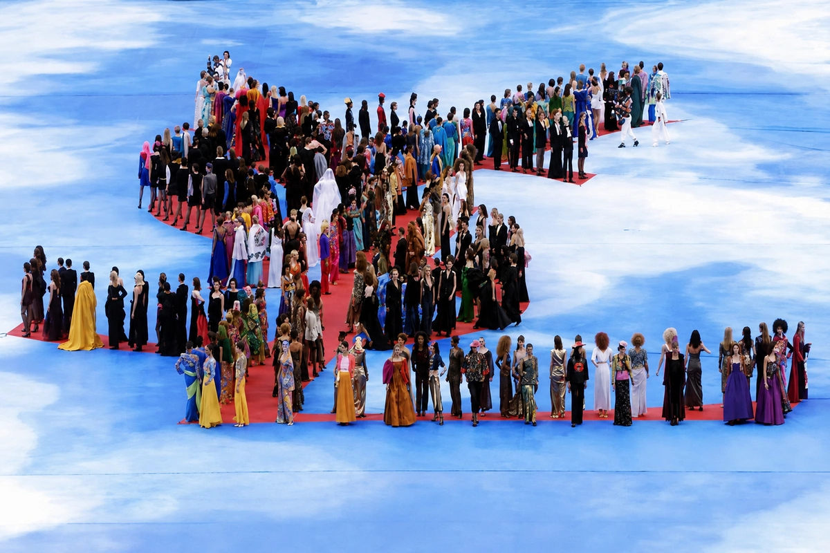 Yves Saint Laurent World Cup show