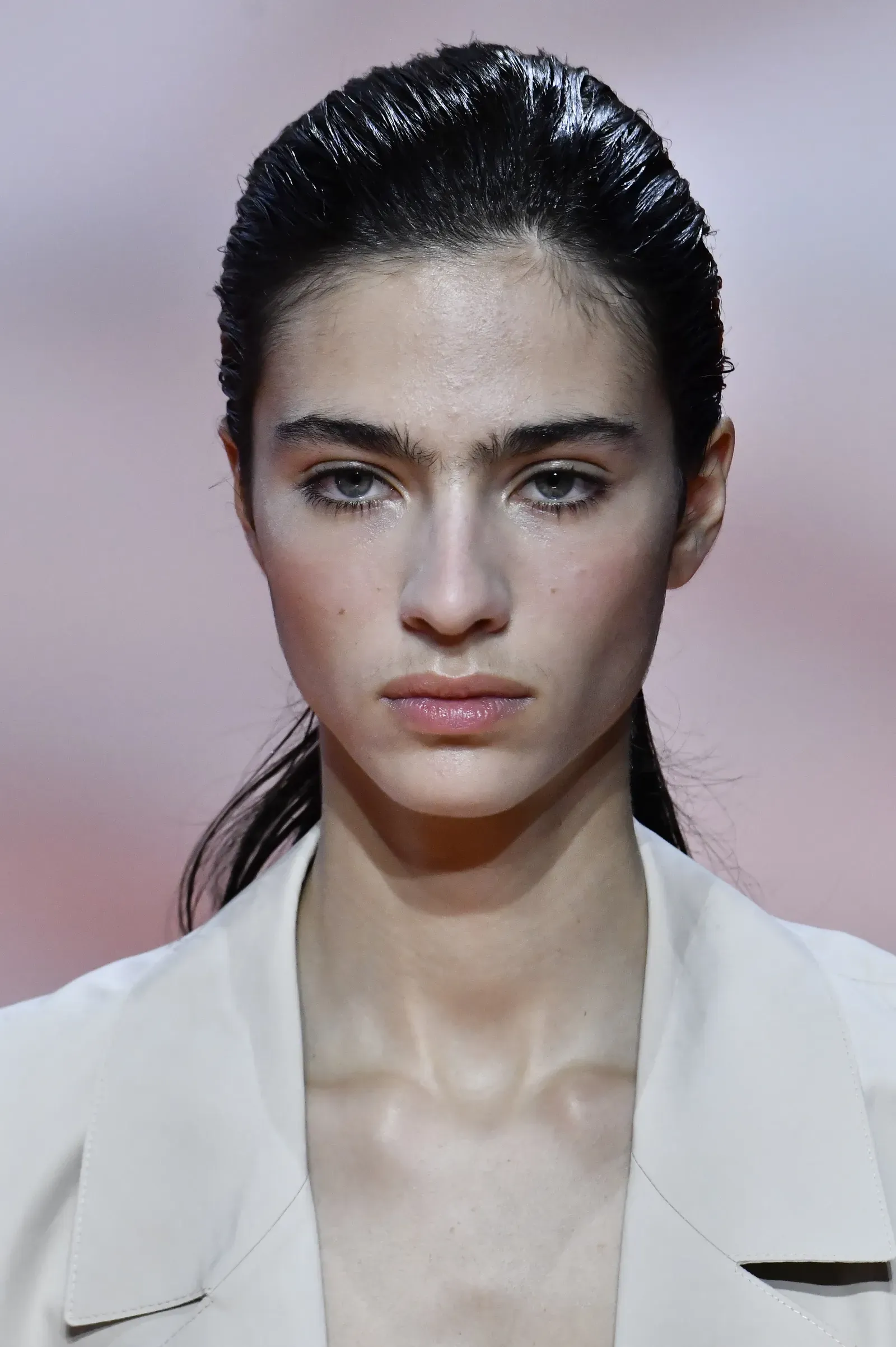 polished hair Prada spring 2026