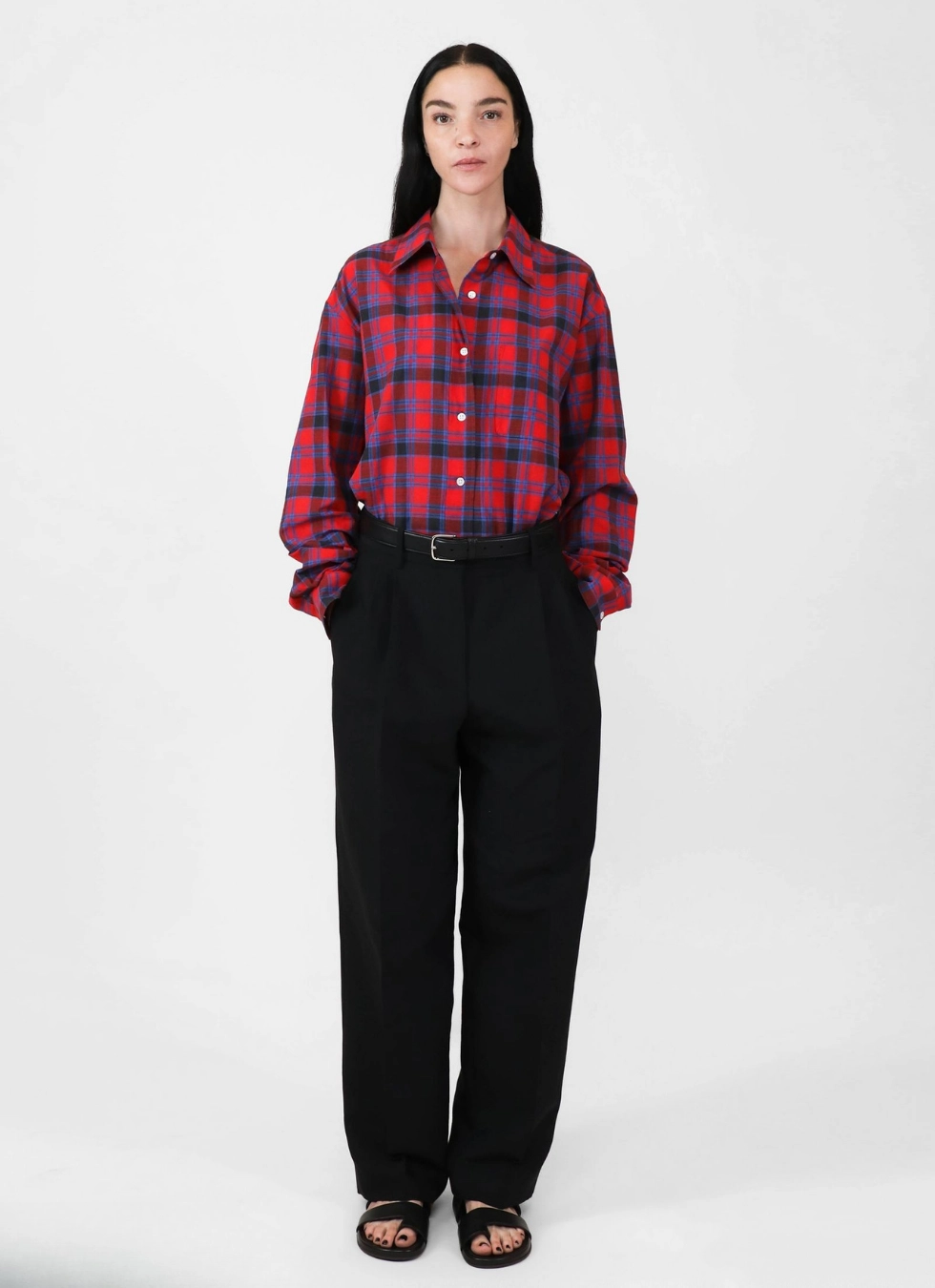 flannel fabric runway
