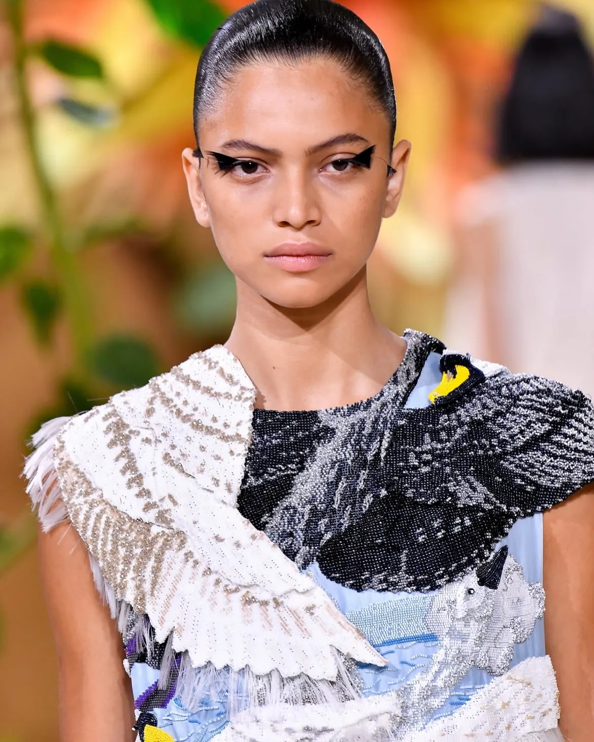 Haute Couture Fall 2026 Makeup Chanel's feather-embellished eye