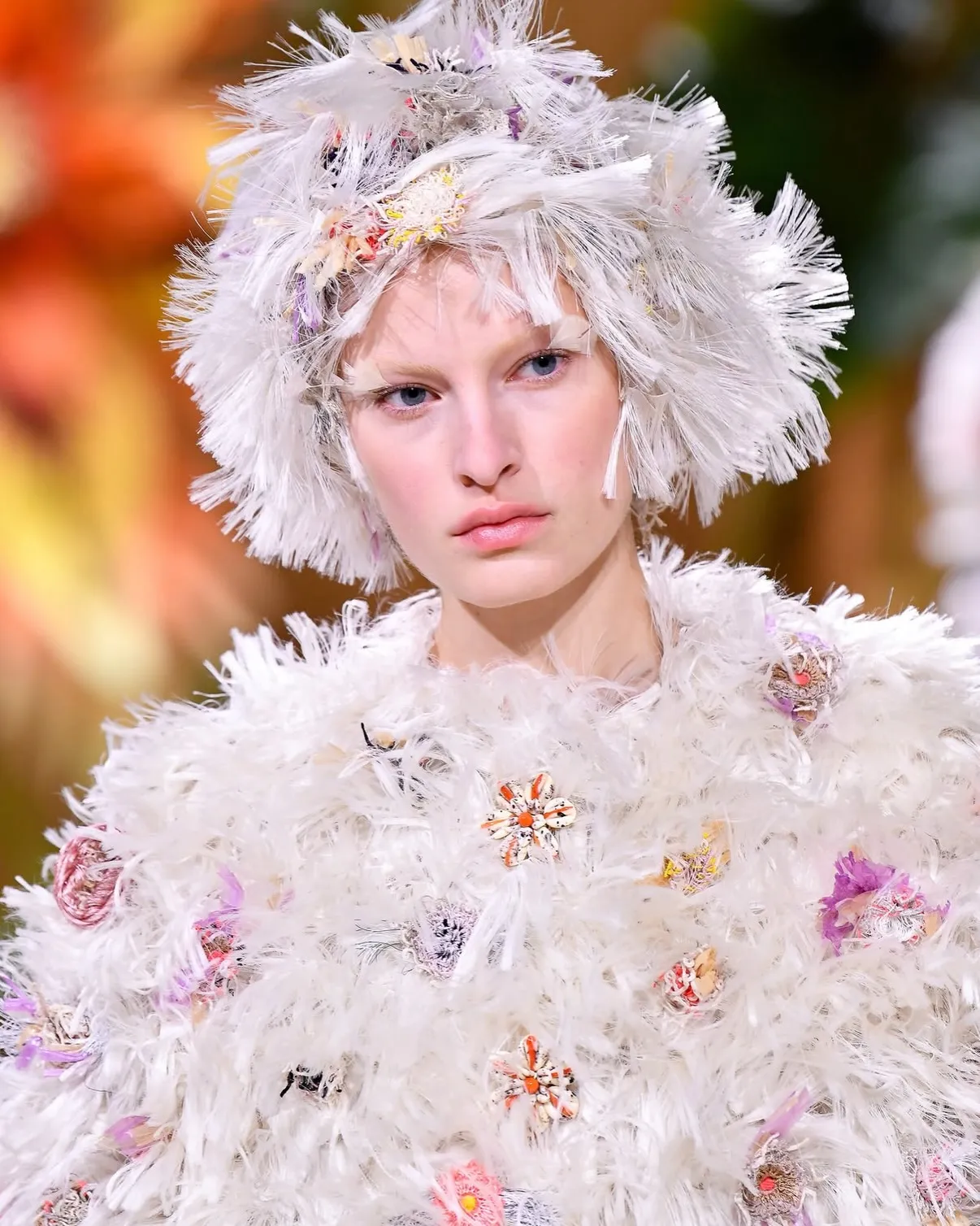 Haute Couture Fall 2026 Makeup Chanel's feather-embellished eye