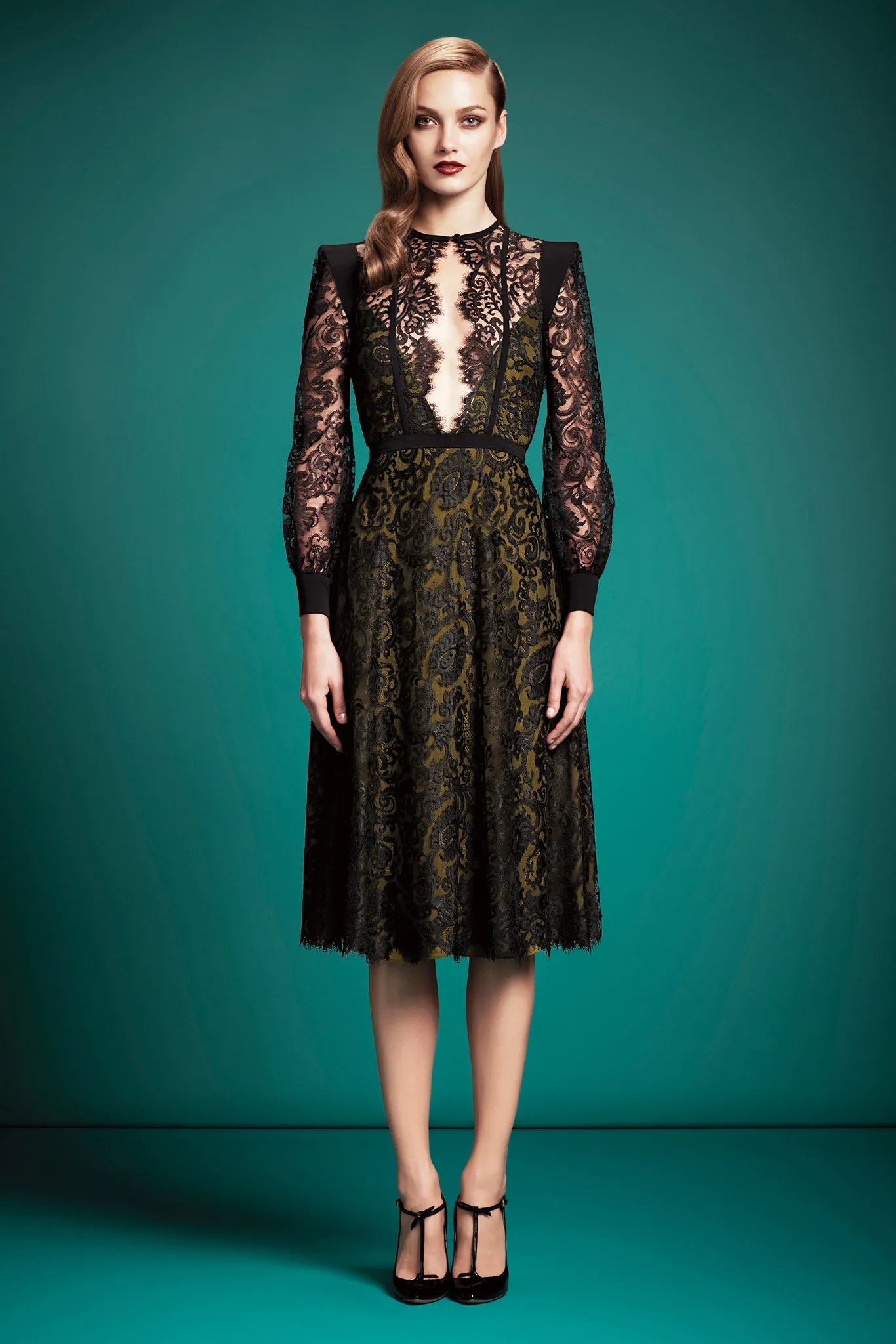 lace fabric runway a