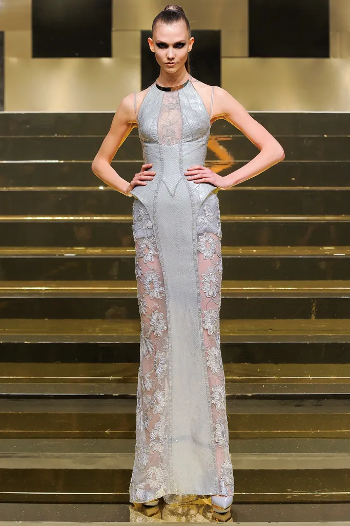 lace fabric runway f