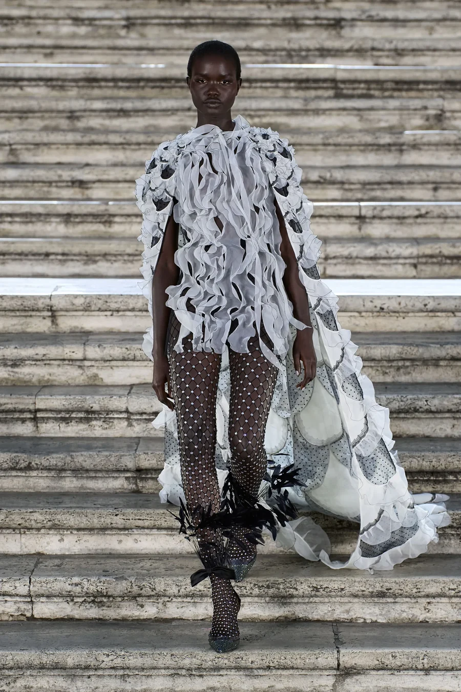 lace fabric runway g